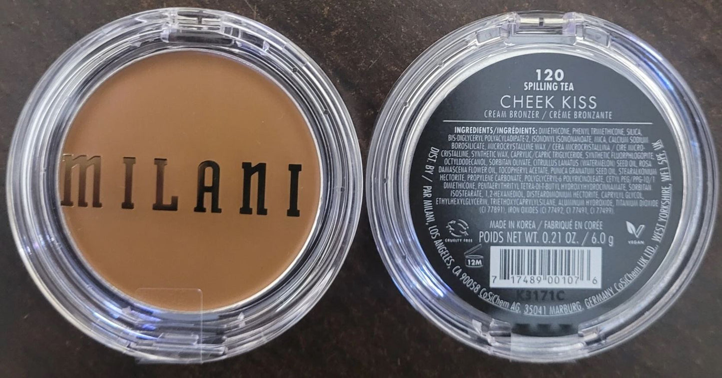 Milani Cheek Kiss Cream Bronzer (Various Colors) - 2 Pack