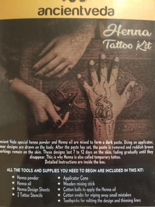 Henna Tattoo Kit Natural Body Painting - Complete Kit - NIB - Free Shipping!