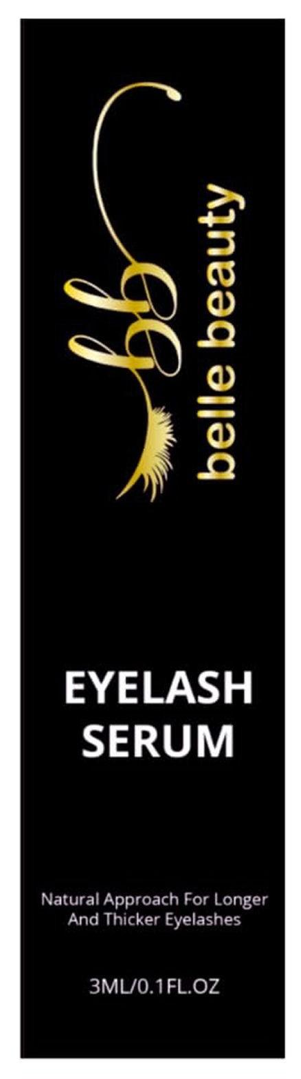 Belle Beauty Eyelash Growth Serum, 3ml / .1 fl oz - Free Shipping! - Exp. 10/27