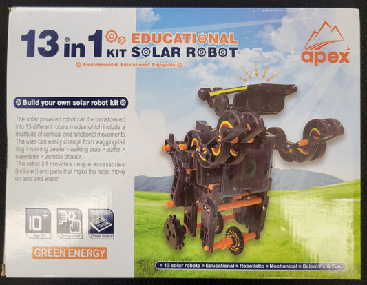 Apex 13 in 1 Educational Solar Robot Kit