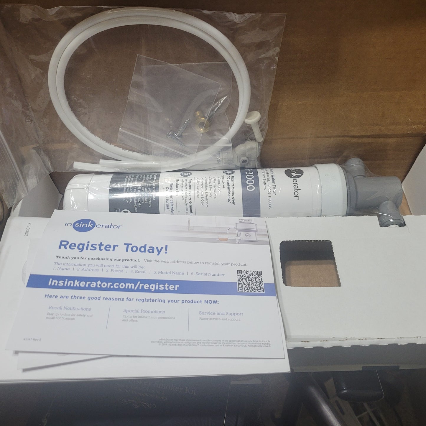 InSinkErato F-3000S Premium Water Filtration System, w/PFOS/PFOA, New (sealed)!