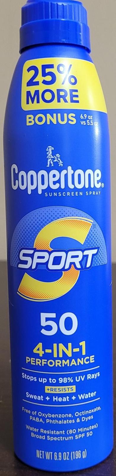 Coppertone Sport SPF 50 Sunscreen Spray (2 Pack, 6.9 oz ea) Free Ship Exp. 12/25