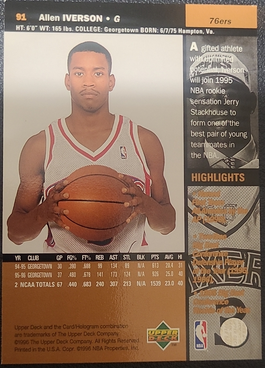 Allen Iverson - Living Legends, Card #18 - 2019-20 Panini Illusions