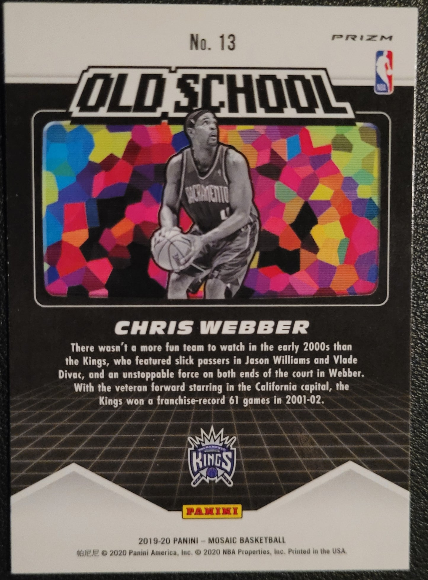 2019-20 Panini Mosaic #12 Kevin Garnett Old School