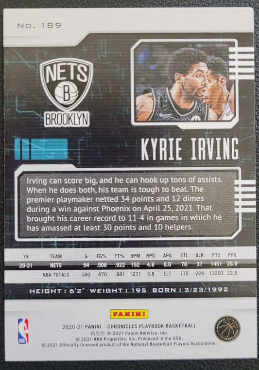 2020-21 Panini Chronicles #189 Kyrie Irving Teal