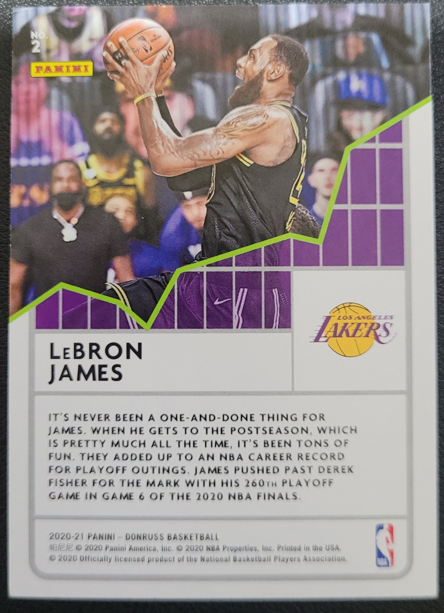 2020-21 Donruss #2 LeBron James All Time League Leaders