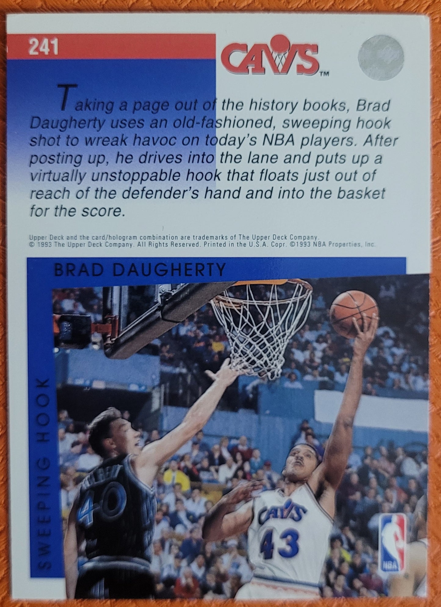 1993-94 Upper Deck #241 Brad Daugherty