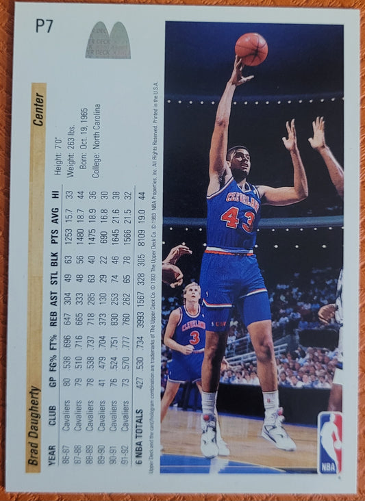 1992-93 Upper Deck McDonald's #P7 Brad Daugherty