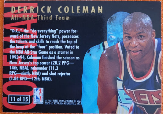 1994-95 Ultra #11 Derrick Coleman All-NBA