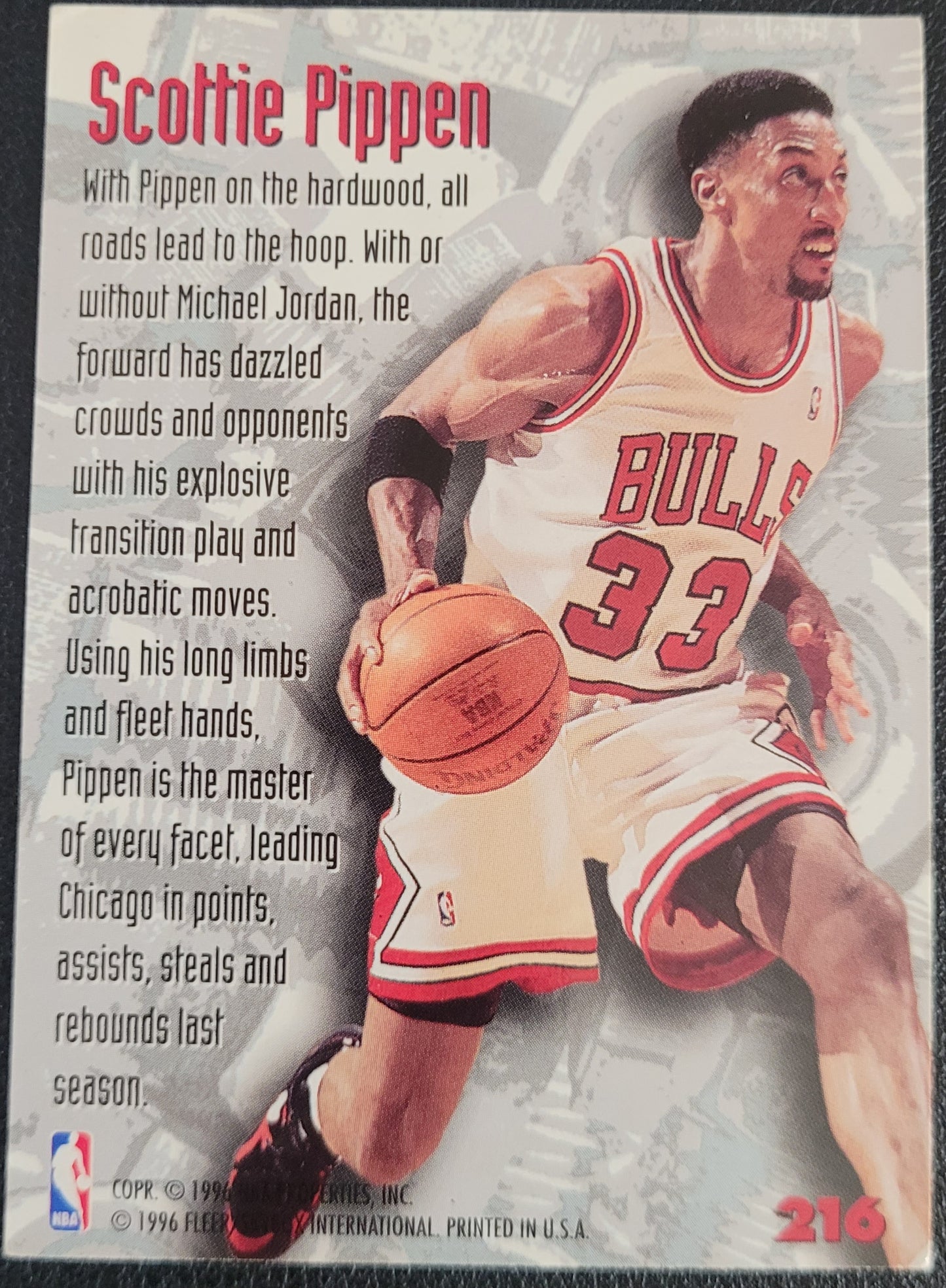 1995-96 Metal #216 Scottie Pippen