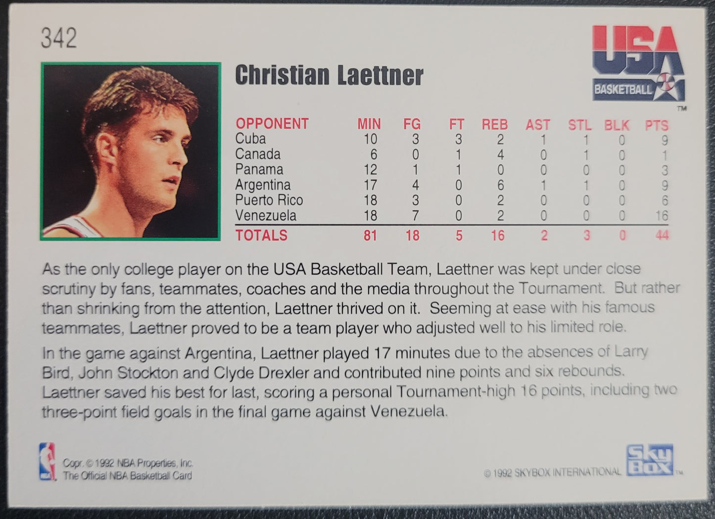 1992-93 Hoops #342 Christian Laettner
