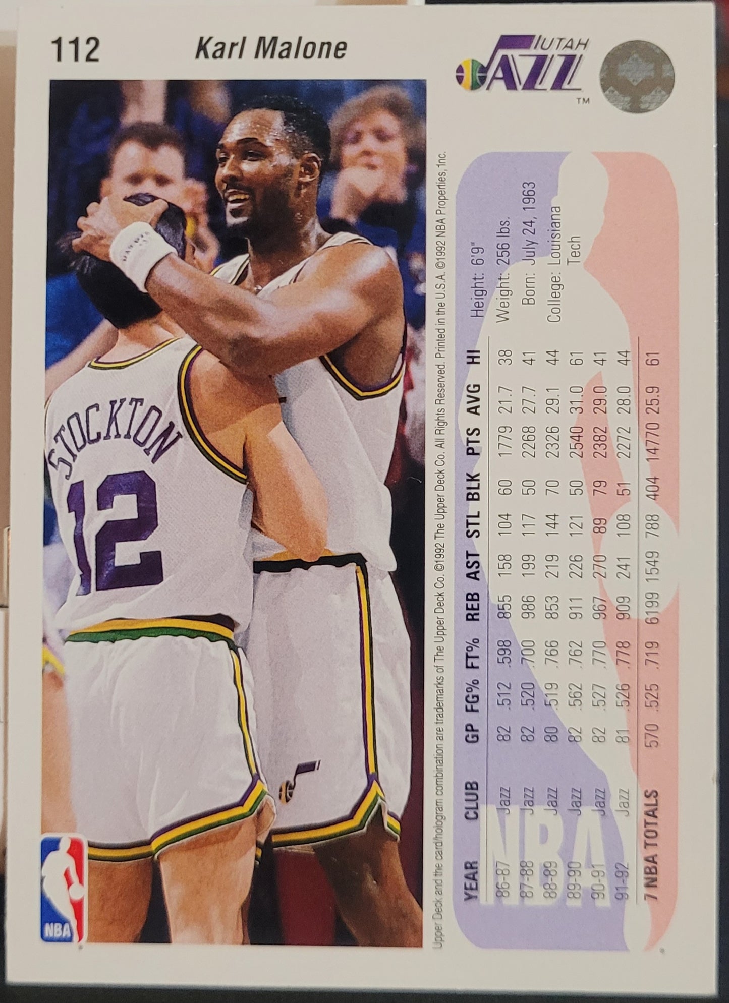 1992-93 Upper Deck #112 Karl Malone