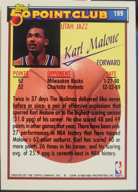 1992-93 Topps #199 Karl Malone
