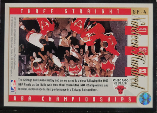 1993-94 Upper Deck #SP-4 Chicago Bulls Three Straight