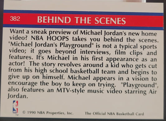 1990-91 Hoops #382 "Michael Jordan's Playground"