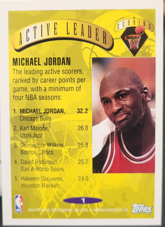 1995-96 Topps #1 Michael Jordan