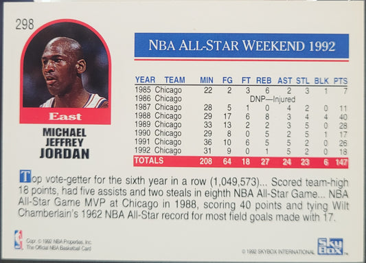 1992-93 Hoops #298 Michael Jordan