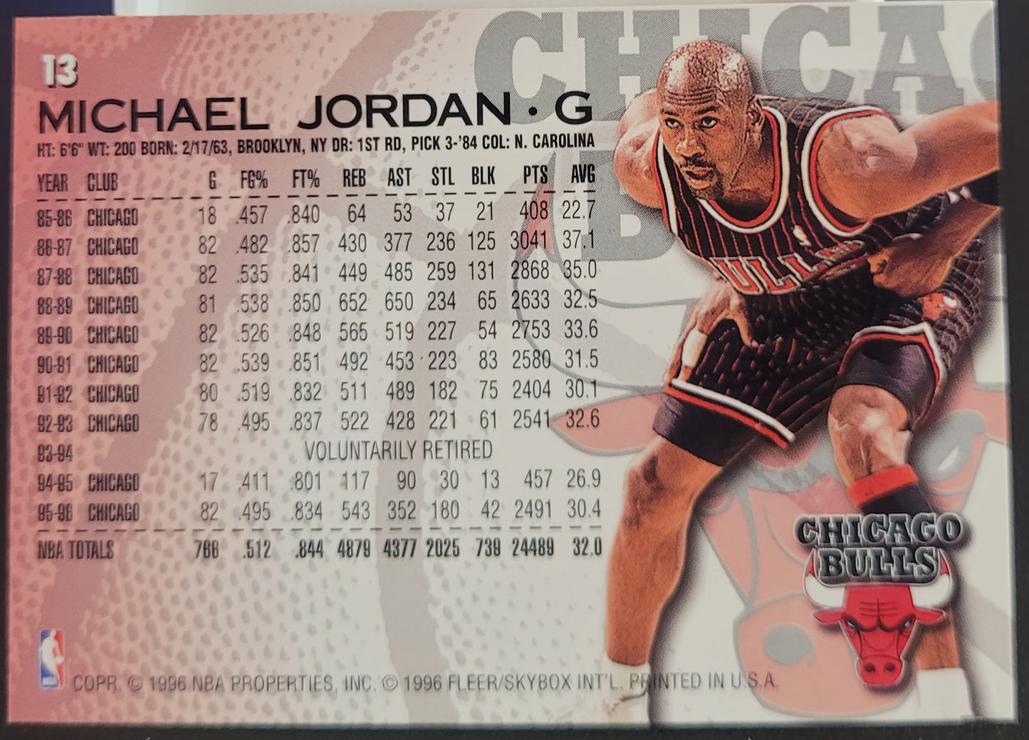 1996-97 Fleer #13 Michael Jordan