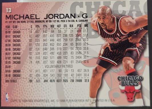 1996-97 Fleer #13 Michael Jordan