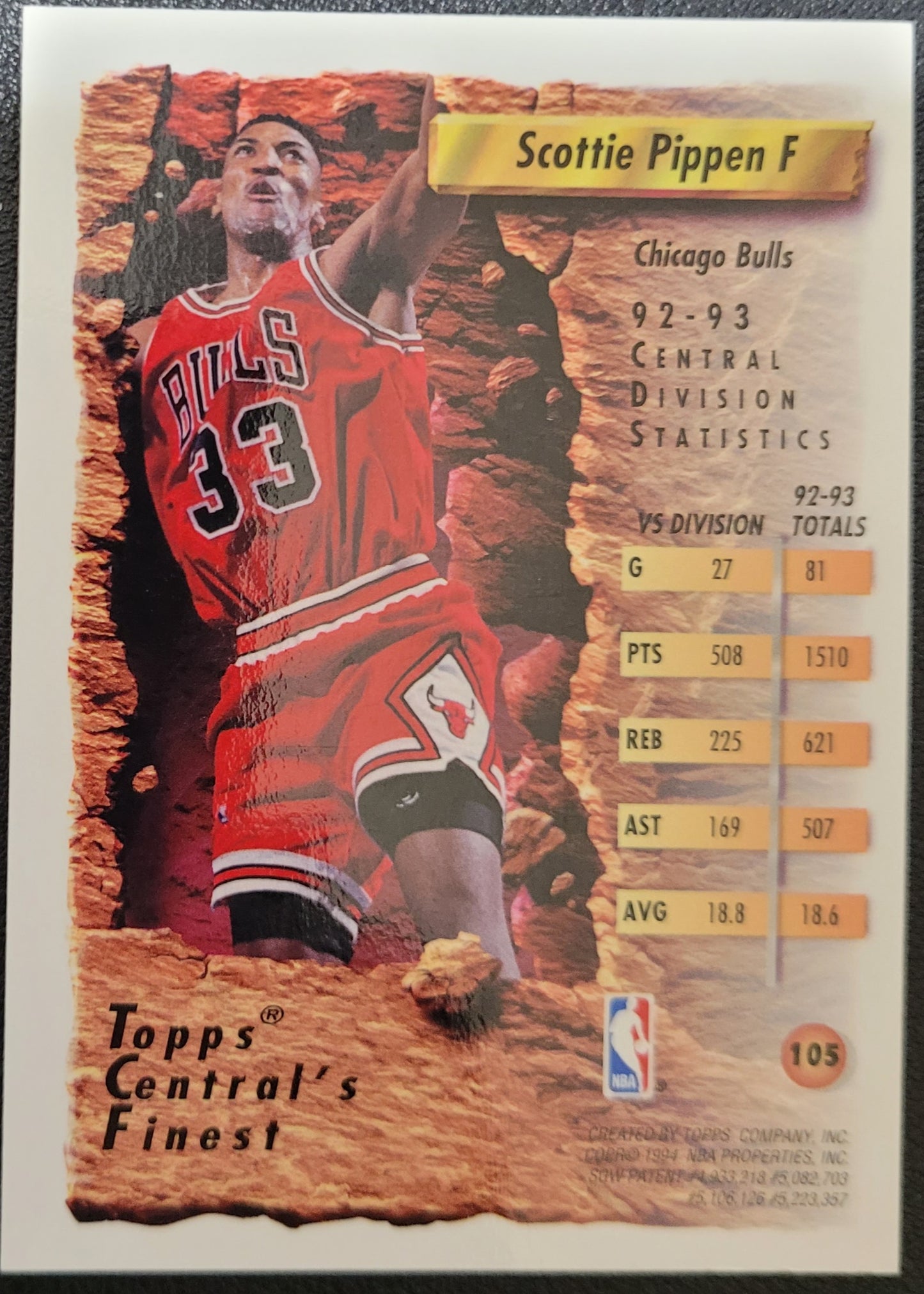 1993-94 Finest #105 Scottie Pippen Refractors