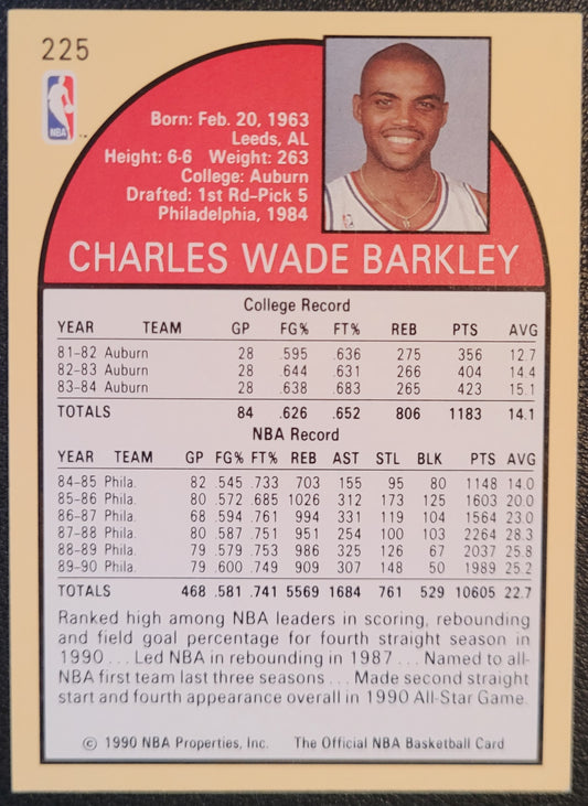 1990-91 Hoops #225 Charles Barkley