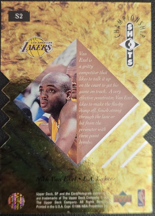 1995-96 SP Championship #S2 Nick Van Exel Championship Shots Die Cut