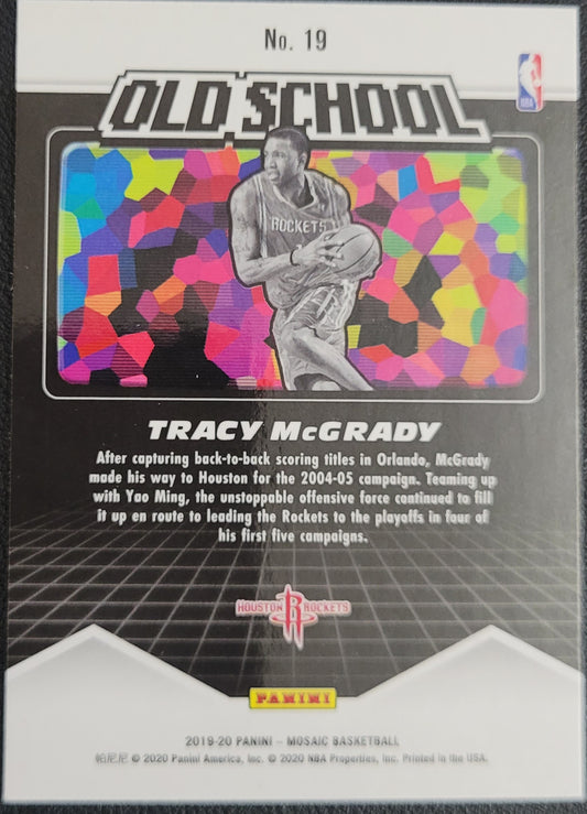 2019-20 Panini Mosaic #19 Tracy McGrady Old School Mosaic