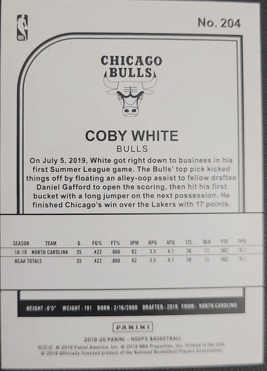 2019-20 Hoops #204 Coby White