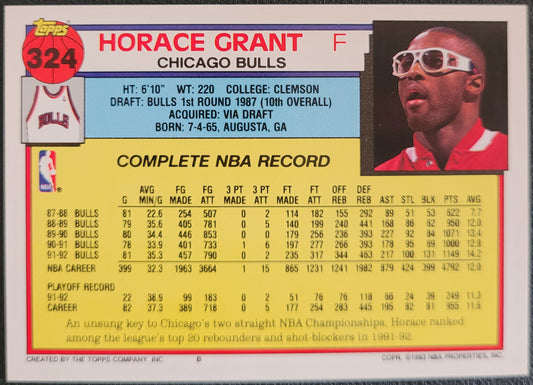1993 Topps #324 Horace Grant