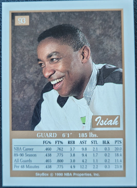 1990-91 SkyBox #93 Isiah Thomas