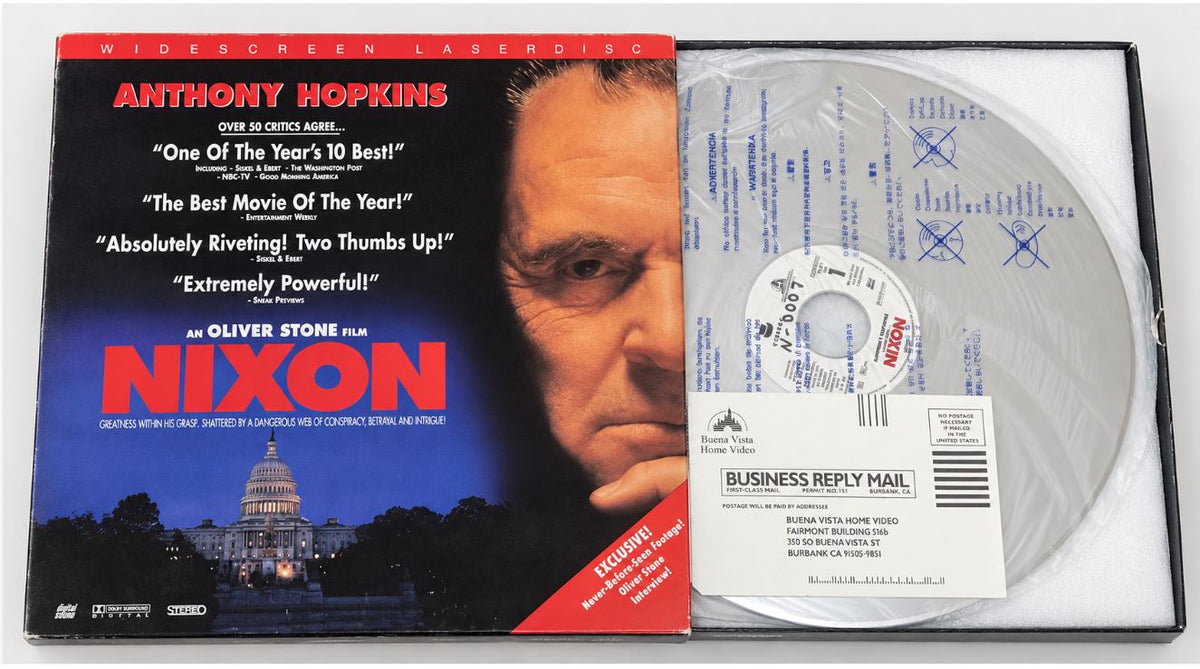 Anthony Hopkins NIXON Widescreen Box Set - 3 LaserDisc in Mint Condition