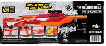 The Walking Dead Andrea's Rifle Dart Gun by Buzz Bee Toys 2017 Edition