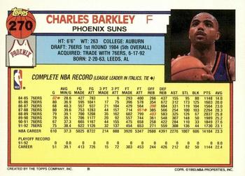 1992-93 Topps #270 Charles Barkley