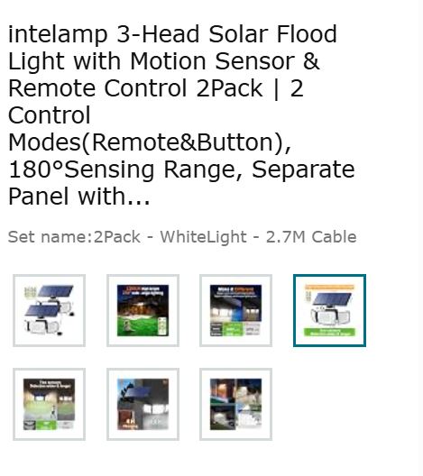 2x Solar Motion Sensor Lights 3000LM 333 LED 3-Head Outdoor Security Flood Light - NEW!