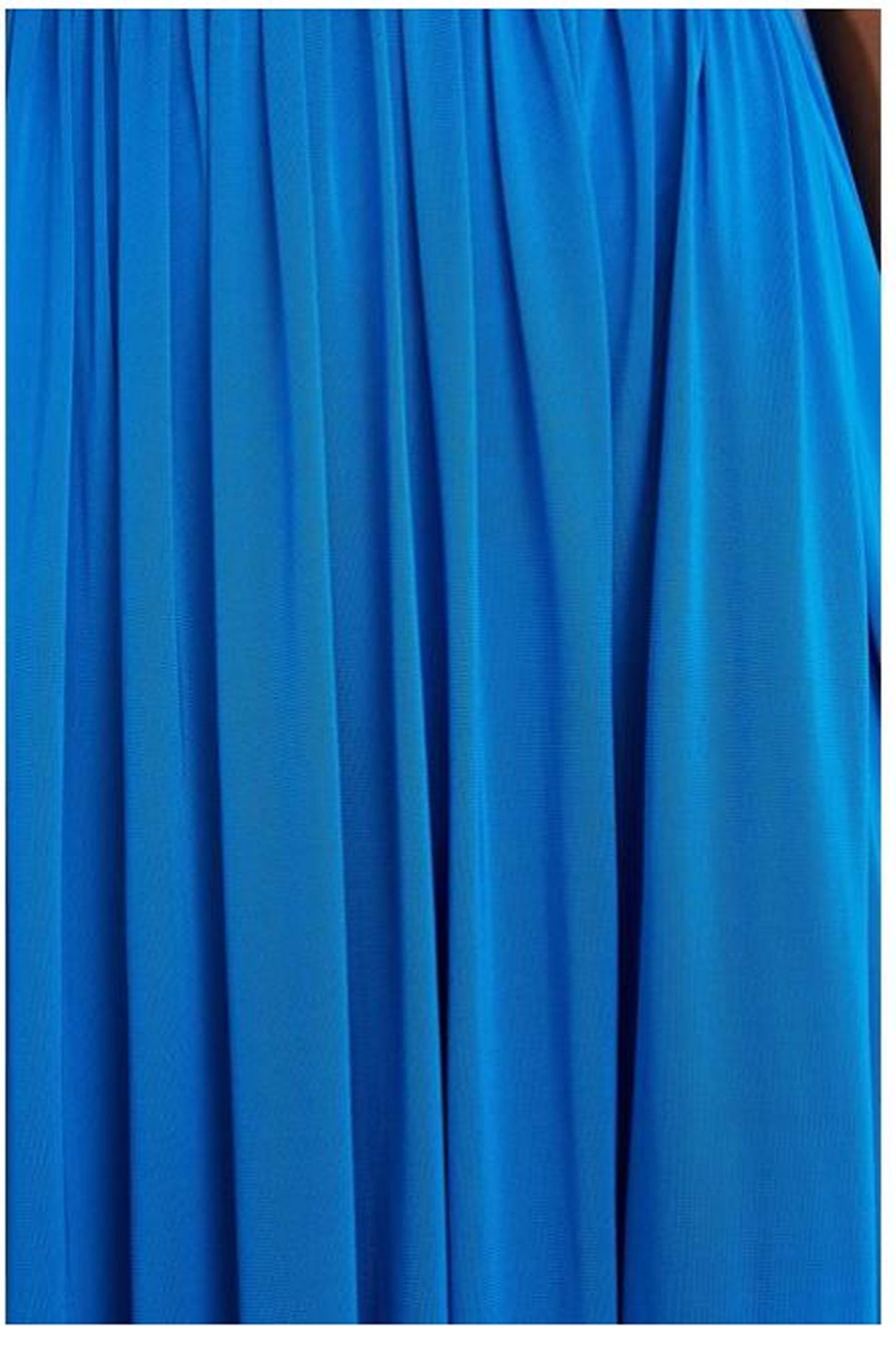 Halston Ashley Jersey V Neck Dress, Azure color