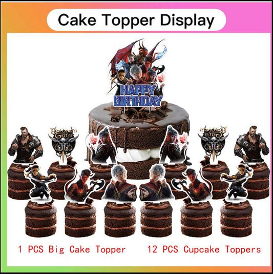 Baldur's Gate Birthday Decoration Kit, 22 pieces