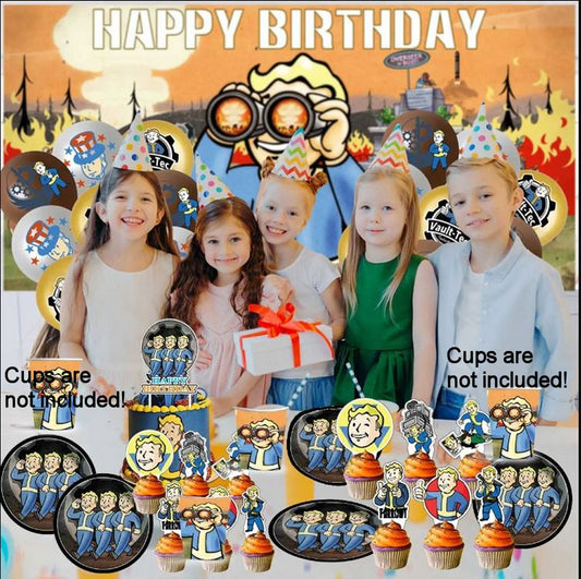 Fallout Happy Birthday Decoration Kit, 38 pieces