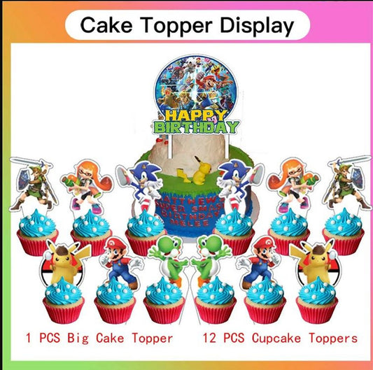 Super Smash Bros., Birthday Decoration Kit, 22 pieces