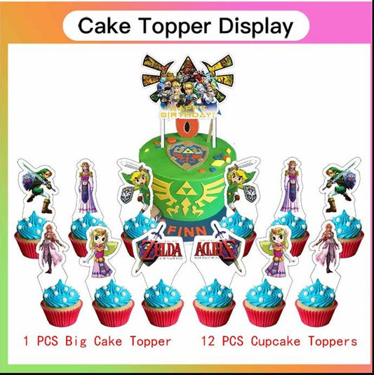 Zelda Happy Birthday Decoration Kit, 56 pieces