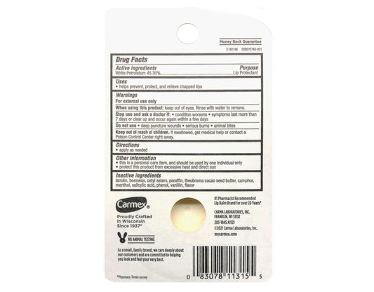 Carmex Classic Lip Balm - .25 oz