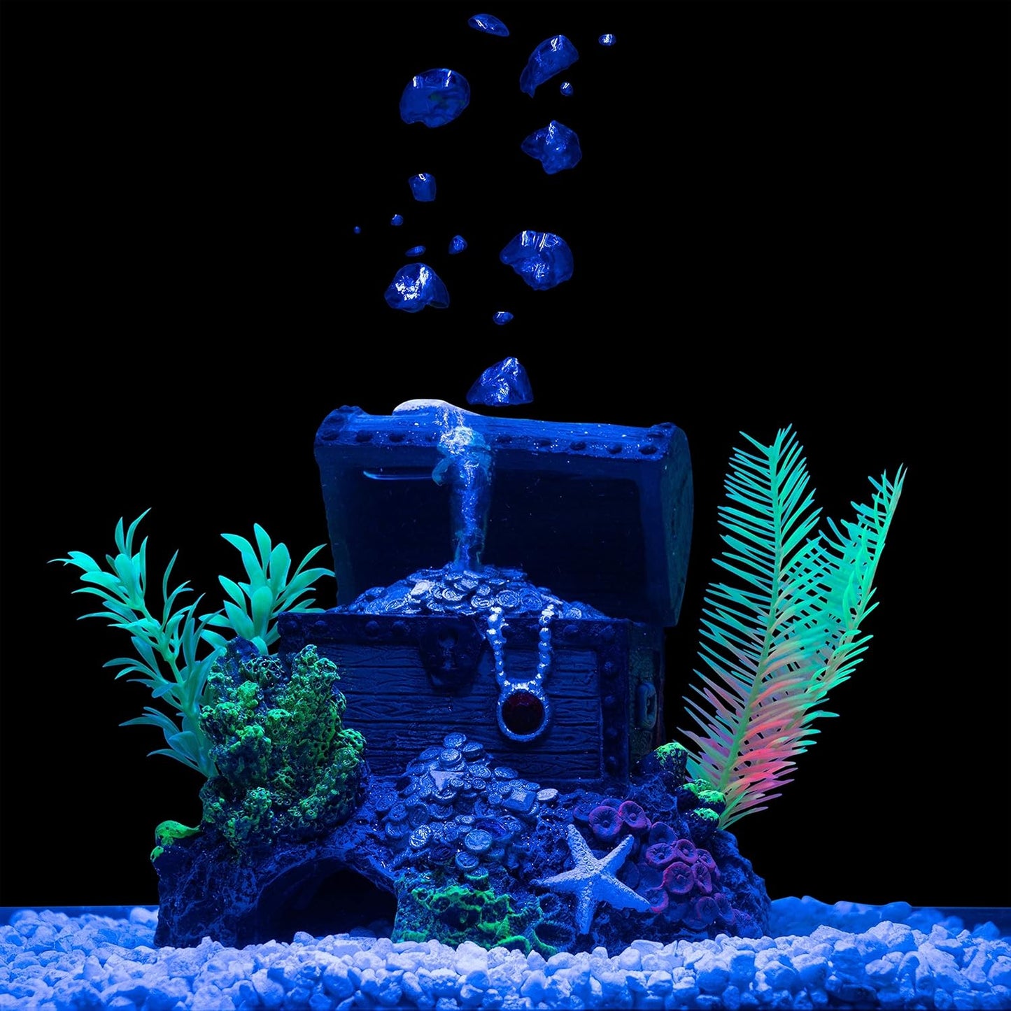 GloFish Cycle XL Treasure Chest Aquarium Decor - New!