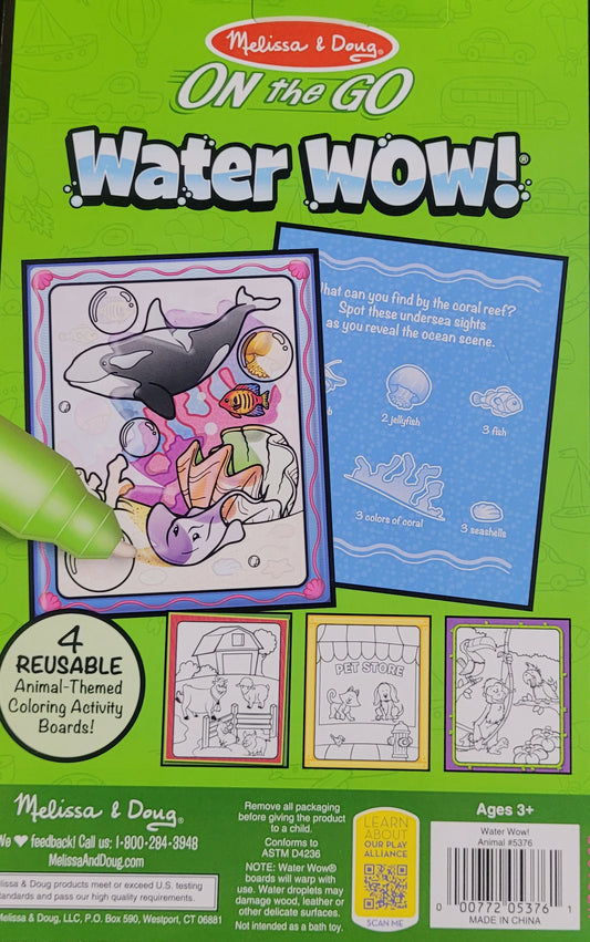 Melissa & Doug, On the Go, Animal Water Reveal Pad