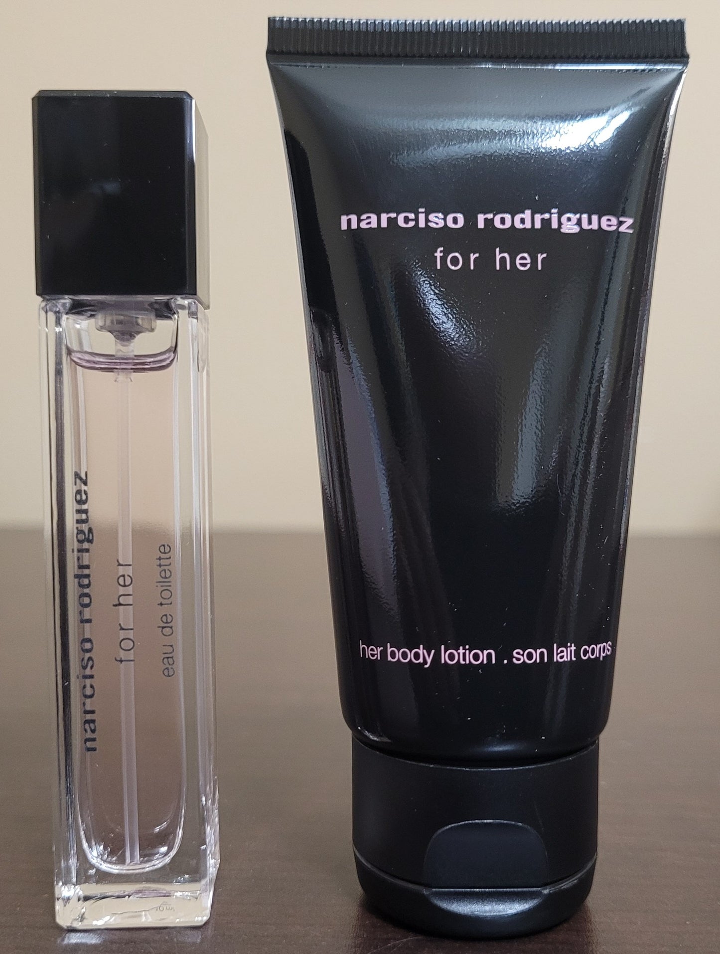 Narciso Rodriguez for Her Body Lotion & EDT Purse Spray Gift Box