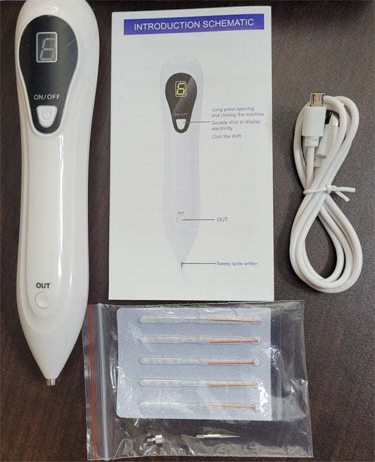 Anti Aging Laser Plasma Pen, 6 Speed Nevus- Mole, Spot, Wart, Tag, Tatoo Removal - New!