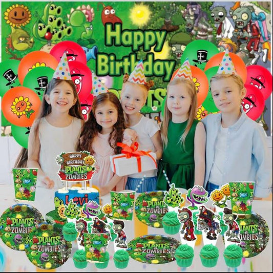 Plants vs Zombies Happy Birthday Decoration Kit, 40 pcs