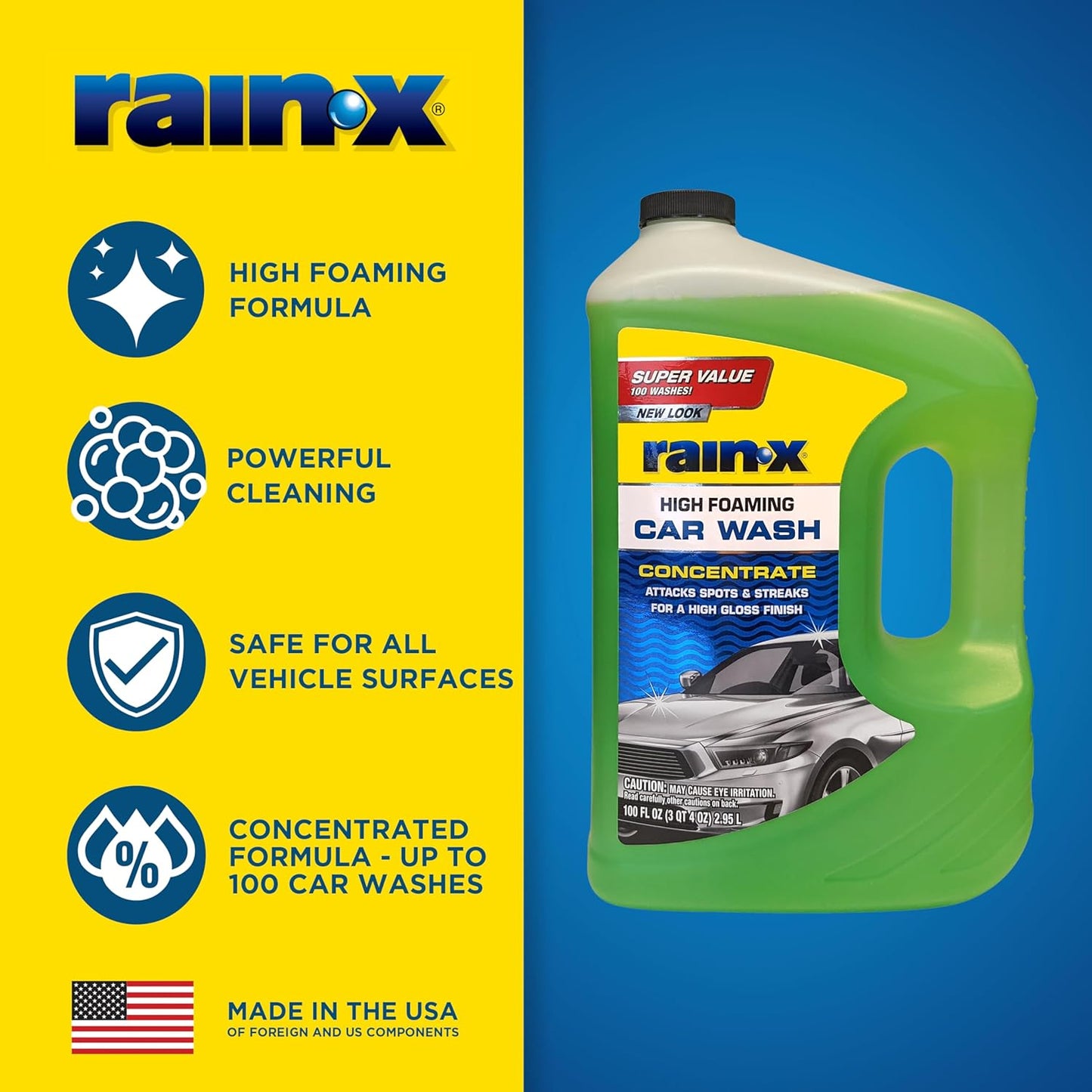 Rain-X High Foaming Car Wash Concentrate - 100 Fl. Oz.