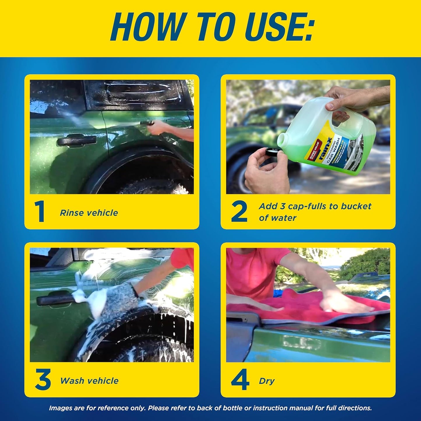 Rain-X High Foaming Car Wash Concentrate - 100 Fl. Oz.