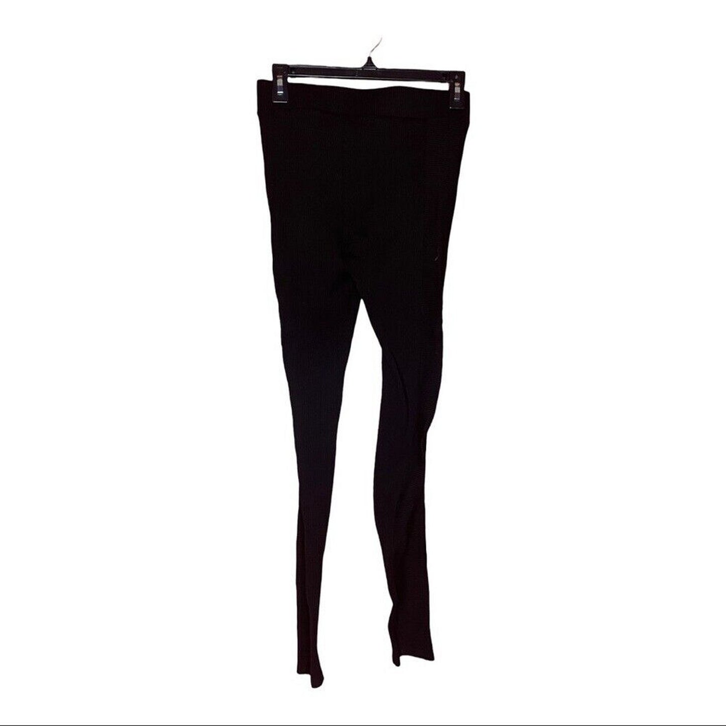 Naked Wardrobe Snatched to the Side Ribbed Leggings (Black, P0354), New w/Tag