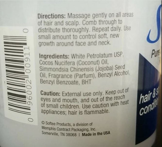 Softee Pure Coconut Oil Hair & Scalp Conditioner - 12 oz