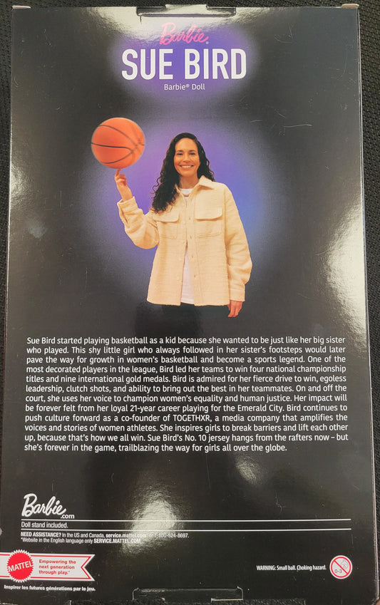 Genuine Barbie Signature Doll, Sue Bird w/ Uniform & Acc. New (Sealed)